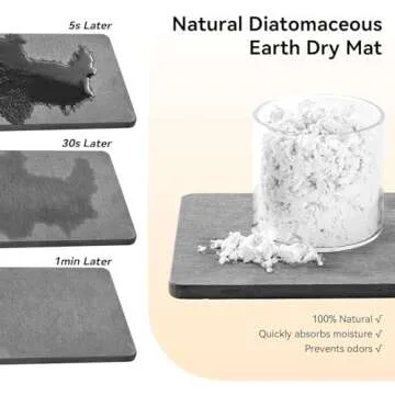 Yofidra Diatomite Drying Mat for Kitchen Sink Organizer