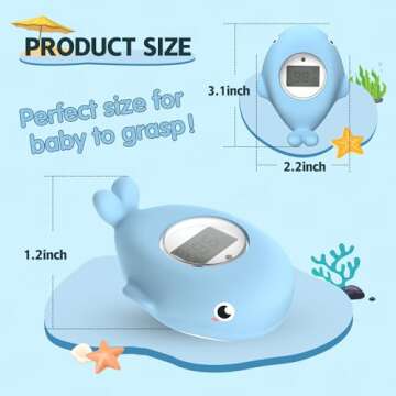 Baby Bath Bathtub Thermometer for Infant - Safety Bath Tub Water Temperature Digital Thermometer - F...