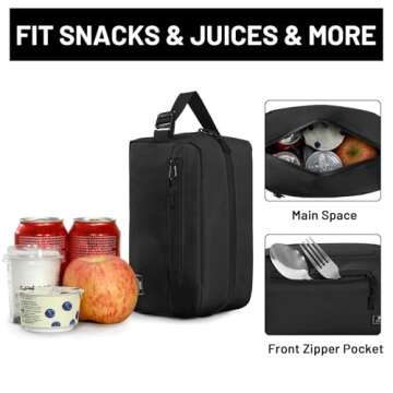 MIER Freezable Snack Bags Small Frozen Mini Cooler Lunch Bag Freezer Insulated Pouch for Kids Adults...