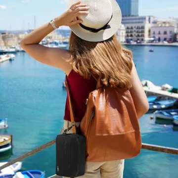 MIER Freezable Snack Bags Small Frozen Mini Cooler Lunch Bag Freezer Insulated Pouch for Kids Adults Work School Travel On-the-go, Black