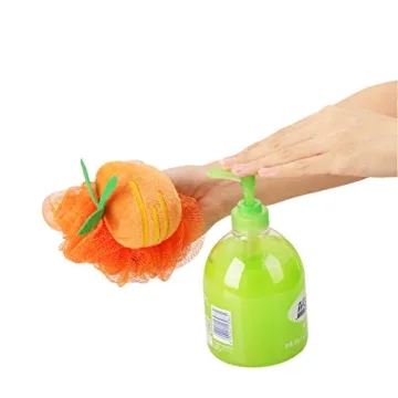 Rocutus Colorful Child Bath Shower Sponge Set for Kids