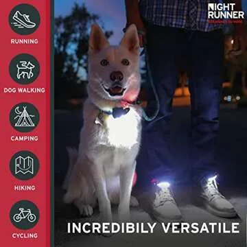 Night Runner 270 Shoe Lights for Safe Night Activities
