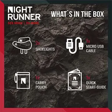 Night Runner 270 Shoe Lights for Safe Night Activities
