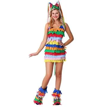Pinata Costume for Women - Colorful, Fun Halloween Outfit