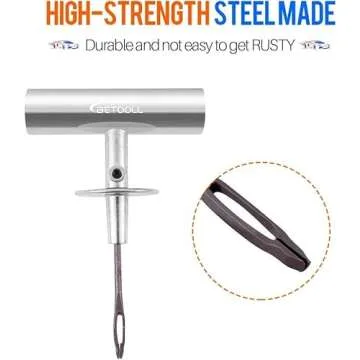 BETOOLL 67pcs Tire Repair Kits,Tire Plug Repair Tools for Car, Motorcycle, Jeep, RV, ATV,SUV, Truck, Trailer,Tractor, Lawn Mower