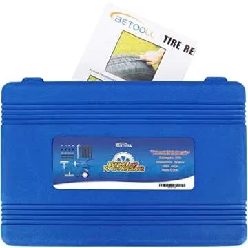 BETOOLL 67pcs Tire Repair Kits,Tire Plug Repair Tools for Car, Motorcycle, Jeep, RV, ATV,SUV, Truck, Trailer,Tractor, Lawn Mower