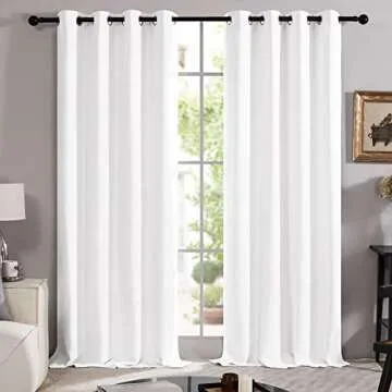 Deconovo 100% Blackout Curtains for Bedroom, Thermal Insulated and Noise Reducing Drapes, Room Darke...