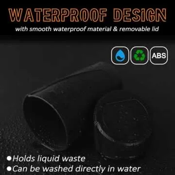 xiaoniu Car Trash Can with Lid, Leakproof Garbage Can with 40 Attached Trash Bags, Mini Essential Car Accessories for Interior for Car, Home, Office (Black)