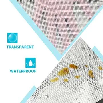 SUNEE 6 Pack Odor-Free Mesh Zipper Pouches - Waterproof Organizers