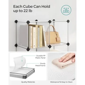 SONGMICS 6 Cube Storage Organizer for Efficient Spaces
