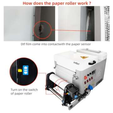 A3 Automatic DTF Powder Shaker and Dryer 13.4 Inch