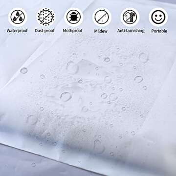 20 Pcs Reusable Ziplock Travel Storage Bags for Clothes