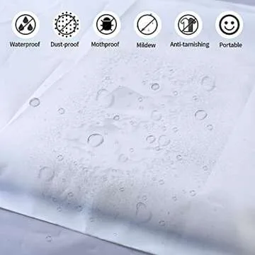 20 Pcs Reusable Ziplock Travel Storage Bags for Clothes