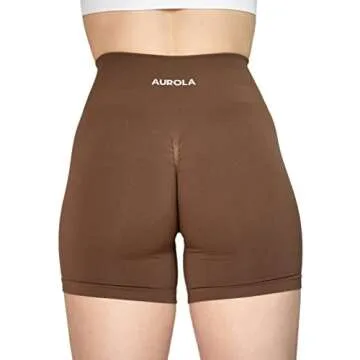 AUROLA 3 Pieces Sets Intensify Workout Shorts for Women Seamless Scrunch Short Gym Yoga Running Sport Active Exercise Fitness Shorts