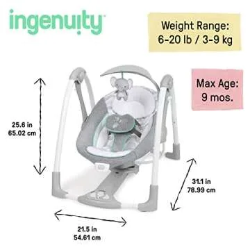 Versatile Ingenuity ConvertMe Baby Swing & Seat