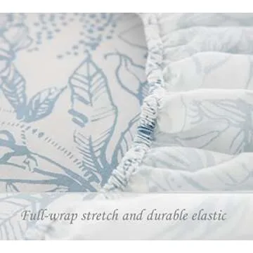 DAUAOTO Queen Cotton Sheets Set with Floral Design