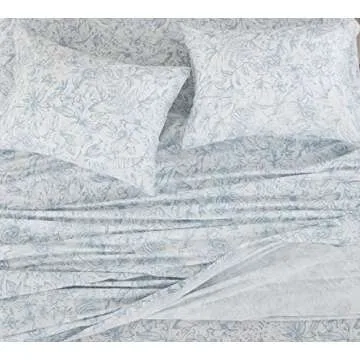 DAUAOTO Queen Cotton Sheets Set with Floral Design