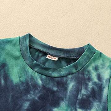 Charming Suranne Baby Tie Dye Tie Shirt Shorts Set