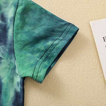 Charming Suranne Baby Tie Dye Tie Shirt Shorts Set