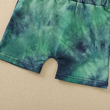 Charming Suranne Baby Tie Dye Tie Shirt Shorts Set