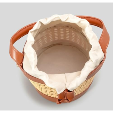 Stylish Rattan Tote Bag for Women Summer Beach Essential