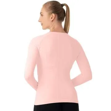 MathCat Seamless Workout Shirts for Women Long Sleeve Yoga Tops Sports Running Shirt Breathable Athletic Top Slim Fit