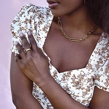 WISTIC Cross Knot Three-Tone Chunky Statement Ring