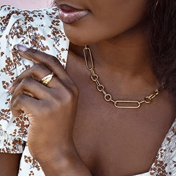 WISTIC Cross Knot Three-Tone Chunky Statement Ring