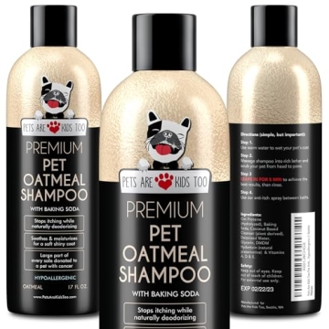 Pets Are Kids Too Oatmeal Dog Shampoo - Hypoallergenic & Soothing for Sensitive Skin