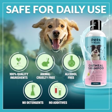 Hypoallergenic Oatmeal Dog Shampoo for Sensitive Skin - Pets Are Kids Too
