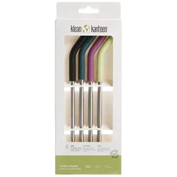 Klean Kanteen 4-Pack Straw Set - Eco-Friendly and Durable