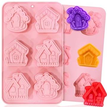 2 Pack Christmas Soap Molds for Baking, Candles, and Crafts
