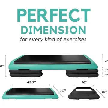 Yes4All Aerobic Step Platform with Adjustable Risers