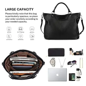 Kattee Women's Leather Tote Bag - Style Meets Functionality