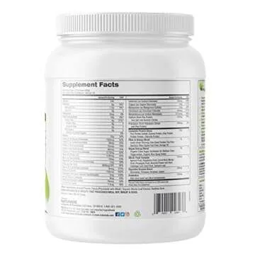 Naturade Vegansmart Plant Based Vegan Protein Powder - All-in-One Nutritional Shake Protein Blend - Gluten Free & Non-GMO - Chocolate (15 Servings) 24.3 Oz
