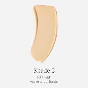 Saie Glowy Super Skin Tint Liquid Foundation - Hydrating Serum Foundation with Lightweight, Medium C...