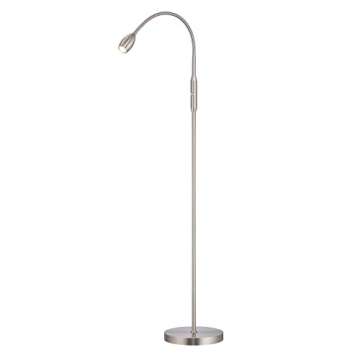O’Bright Ray – Adjustable LED Beam Floor Lamp, Dimmable and Zoomable Spotlight, Flexible Goosene...