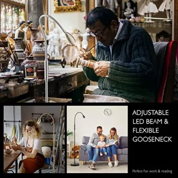 O’Bright Ray Adjustable LED Beam Floor Lamp for Reading