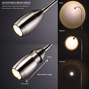 O’Bright Ray Adjustable LED Beam Floor Lamp for Reading