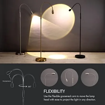 O’Bright Ray Adjustable LED Beam Floor Lamp for Reading