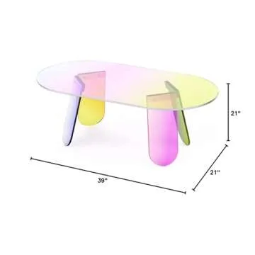 Stylish LapEasy Acrylic Coffee Table for Modern Homes