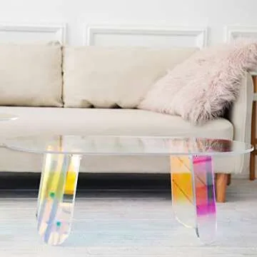Stylish LapEasy Acrylic Coffee Table for Modern Homes