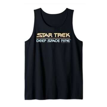 Star Trek DS9 Deep Space Nine Chrome Logo Tank Top - Unisex Comfortable Design