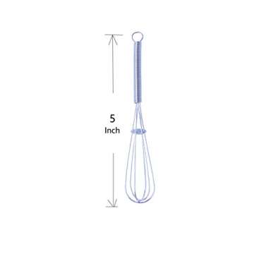 Mini Whisks 5 Inches - 2 Pcs for Quick Mixing Tools