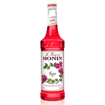 Monin - Rose Syrup, Elegant and Subtle, Great for Cocktails, Mocktails, and Soda, Gluten-Free, Non-G...