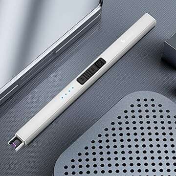 SUPRUS Electric Lighter Arc Windproof Flameless USB Lighter Rechargeable with Safety Lock for Candle...