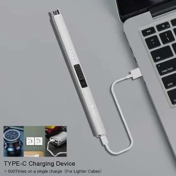 SUPRUS Electric Lighter Rechargeable Windproof Design