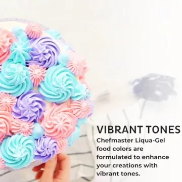 Chefmaster Liqua-Gel Food Coloring 12 Color Set for Baking