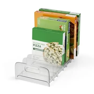 YouCopia FreezeUp Freezer Rack 15" BPA-Free Fridge Organizer with Adjustable Dividers and Handles fo...