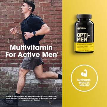 Optimum Nutrition Opti-Men Daily Multivitamin for Men, Immune Support Supplement with Amino Acids, 80 Day Supply, 240 Count, (Packaging May Vary)